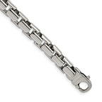Chisel Stainless Steel Polished 8.5 inch Square Link Bracelet