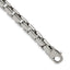 Chisel Stainless Steel Polished 8.5 inch Square Link Bracelet