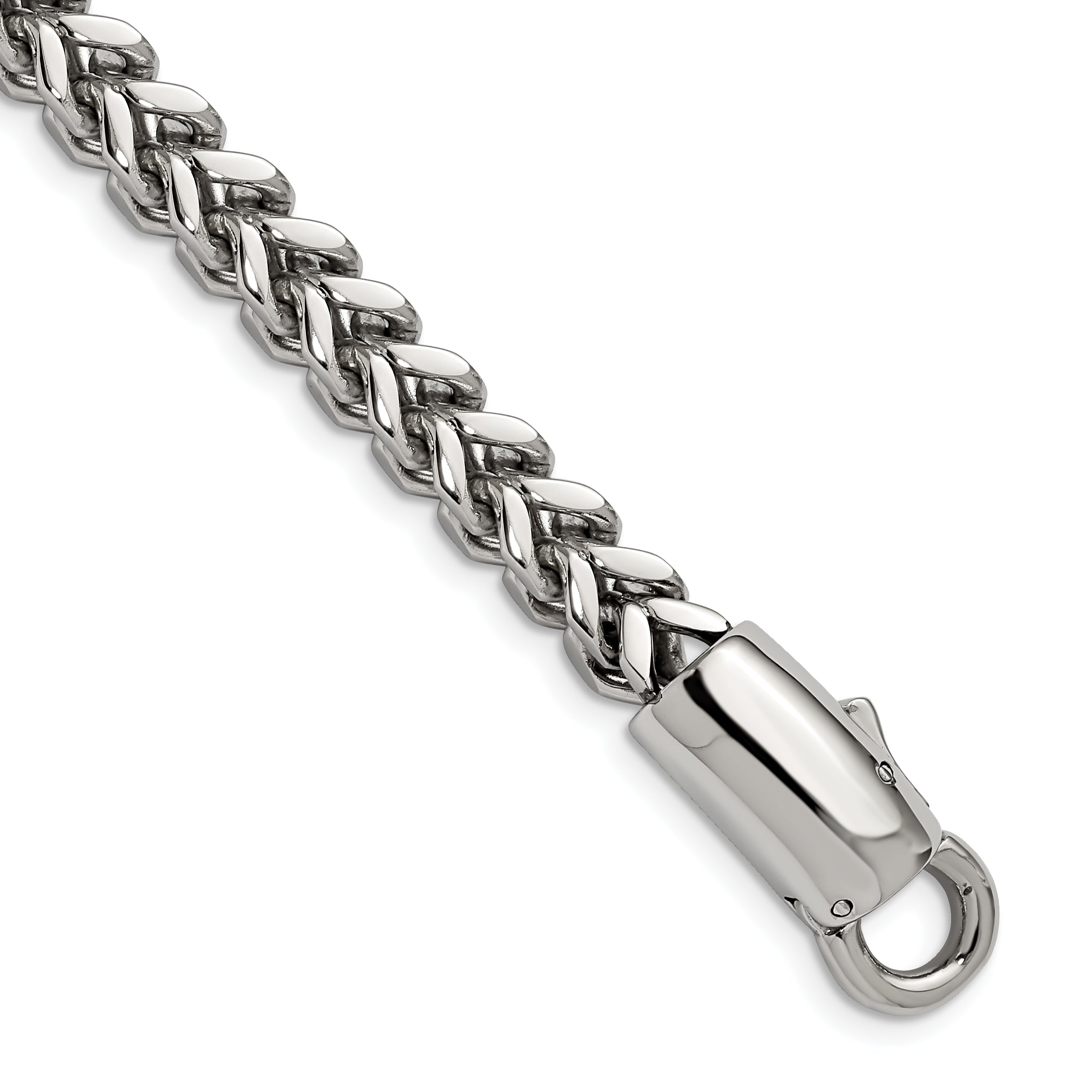 Chisel Stainless Steel Antiqued and Polished 8.5 inch Franco Link Bracelet Main image