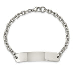 Chisel Stainless Steel Polished Cable Chain 8 inch ID Bracelet