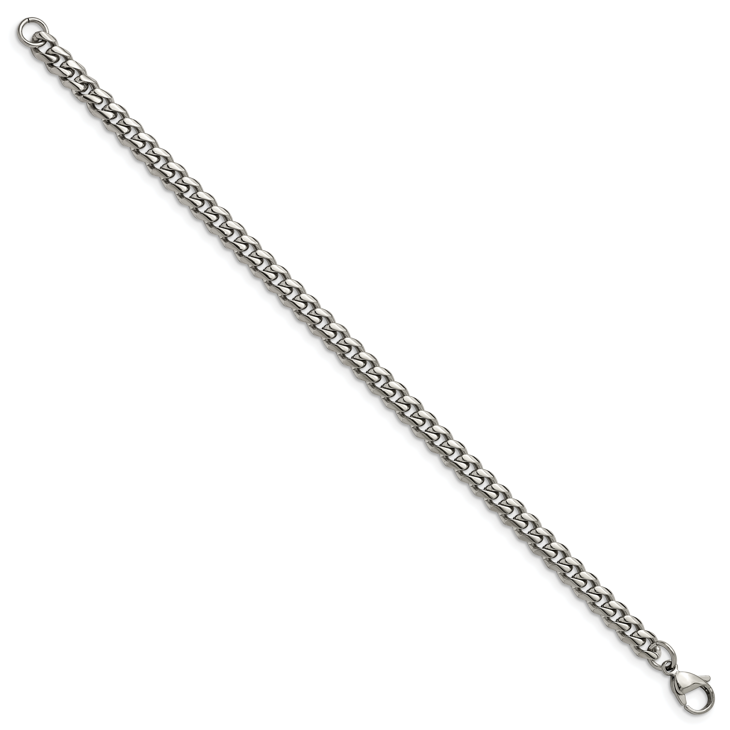 Chisel Stainless Steel Polished 6mm 8.25 inch Curb Bracelet Secondary image