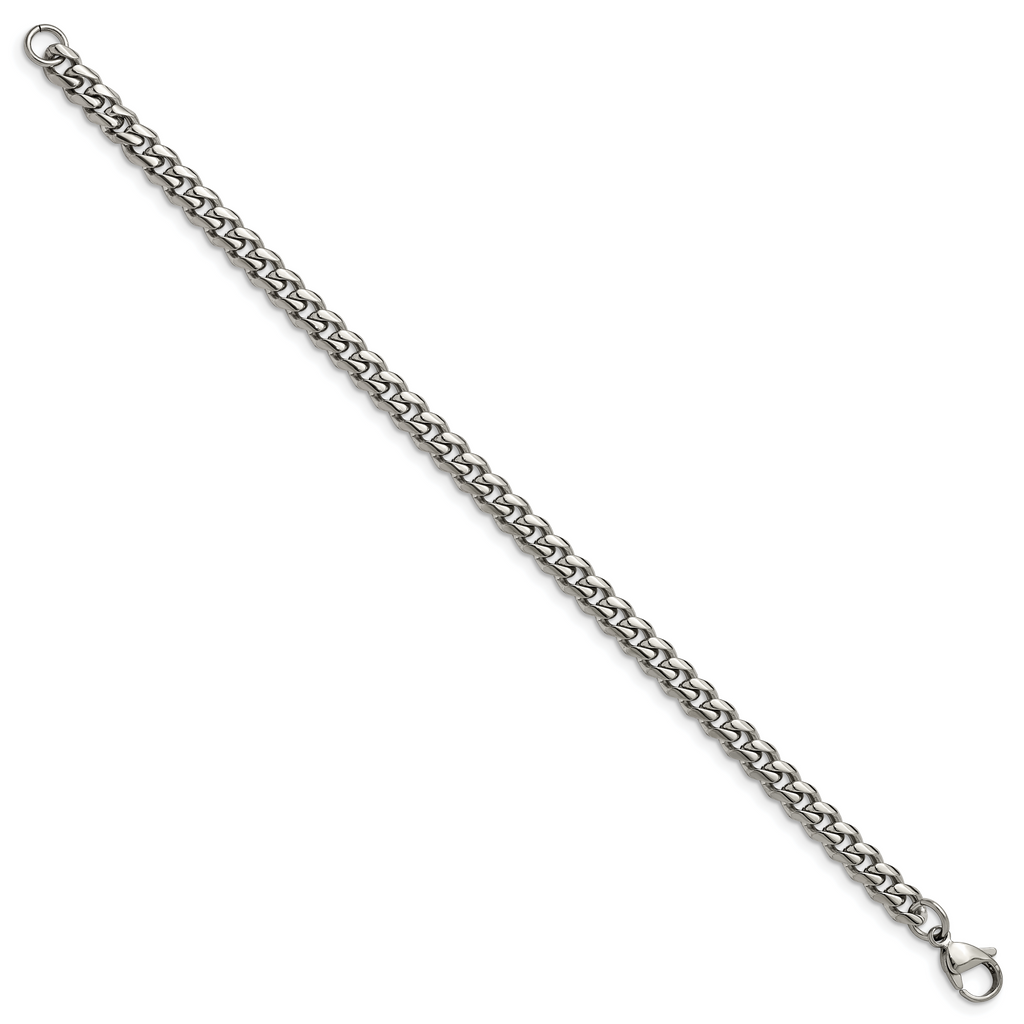 Chisel Stainless Steel Polished 6mm 8.25 inch Curb Bracelet