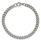 Chisel Stainless Steel Polished 6mm 8.25 inch Curb Bracelet