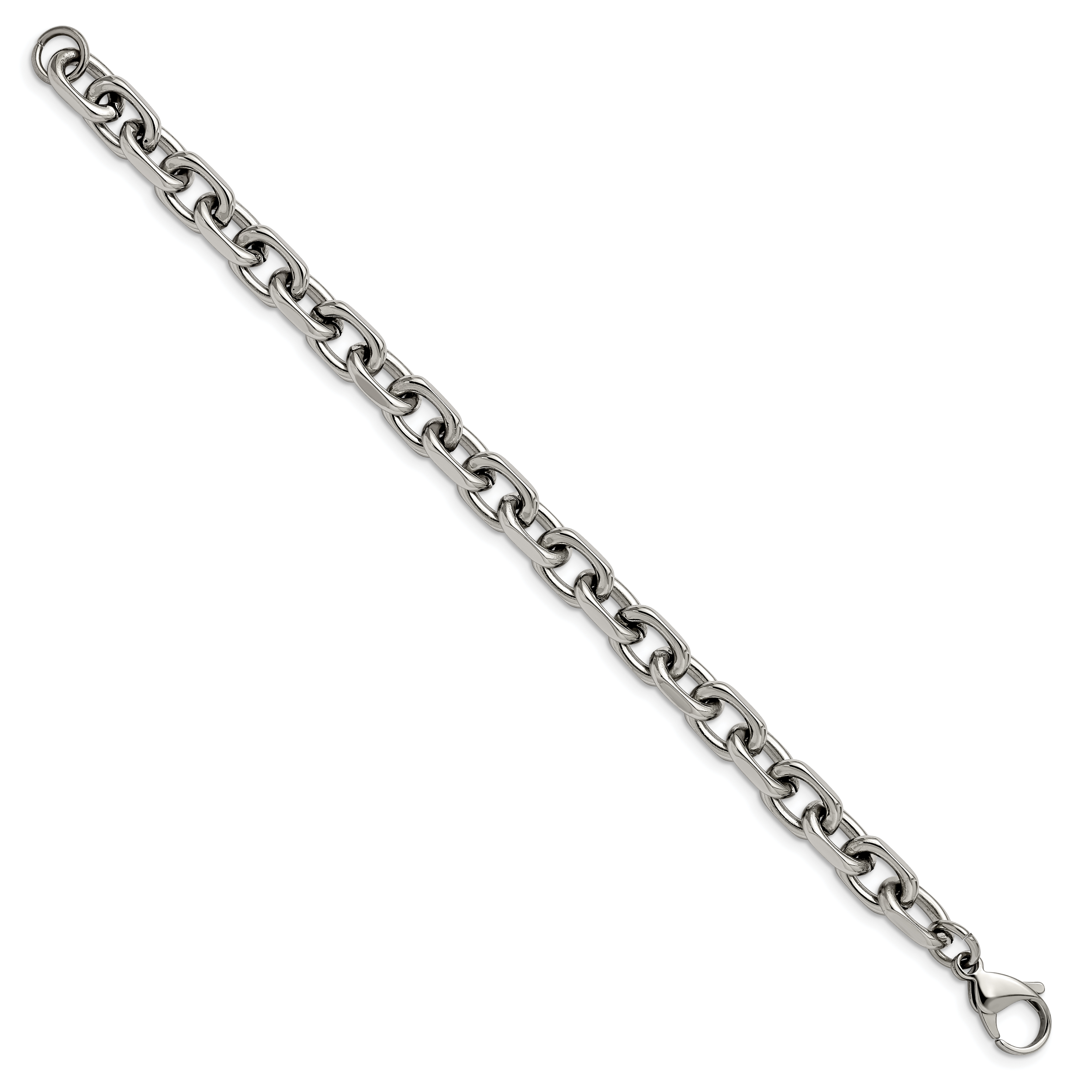 Chisel Stainless Steel Polished 8.5mm 8.75 inch Cable Bracelet Secondary image