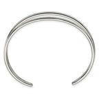 Chisel Stainless Steel Polished Cuff Bangle