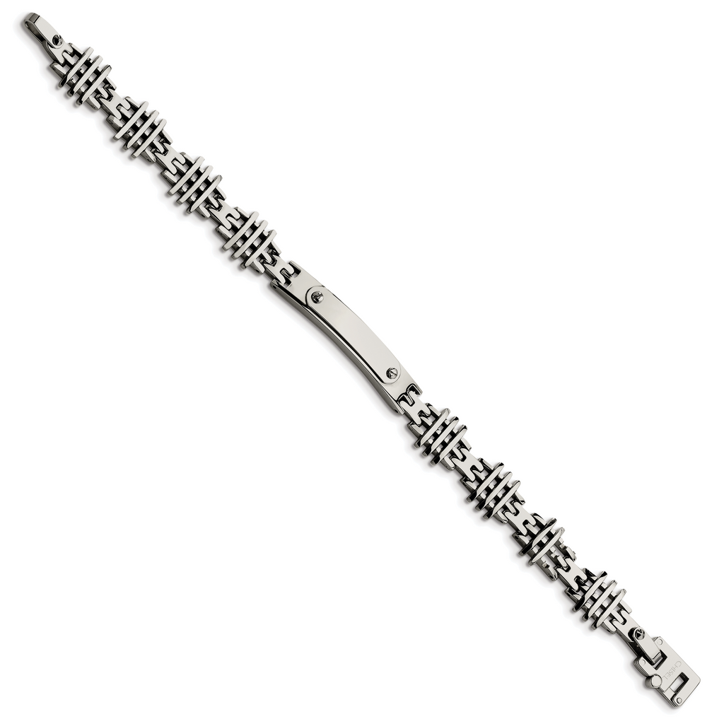 Polished ID Bracelet in Stainless Steel