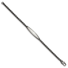 Chisel Stainless Steel Antiqued White Bronze Plated Scratch Finish 8.5 inch ID Bracelet