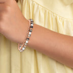 Picasso Jasper Beaded Bracelet in Rose-Tone Stainless Steel