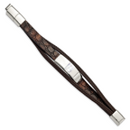 Shell Pearl Multi-Strand Leather Bracelet in Stainless Steel