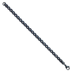 Chisel Stainless Steel Brushed Dark Grey/Blue IP-plated 5.75mm 8.5 inch Bracelet