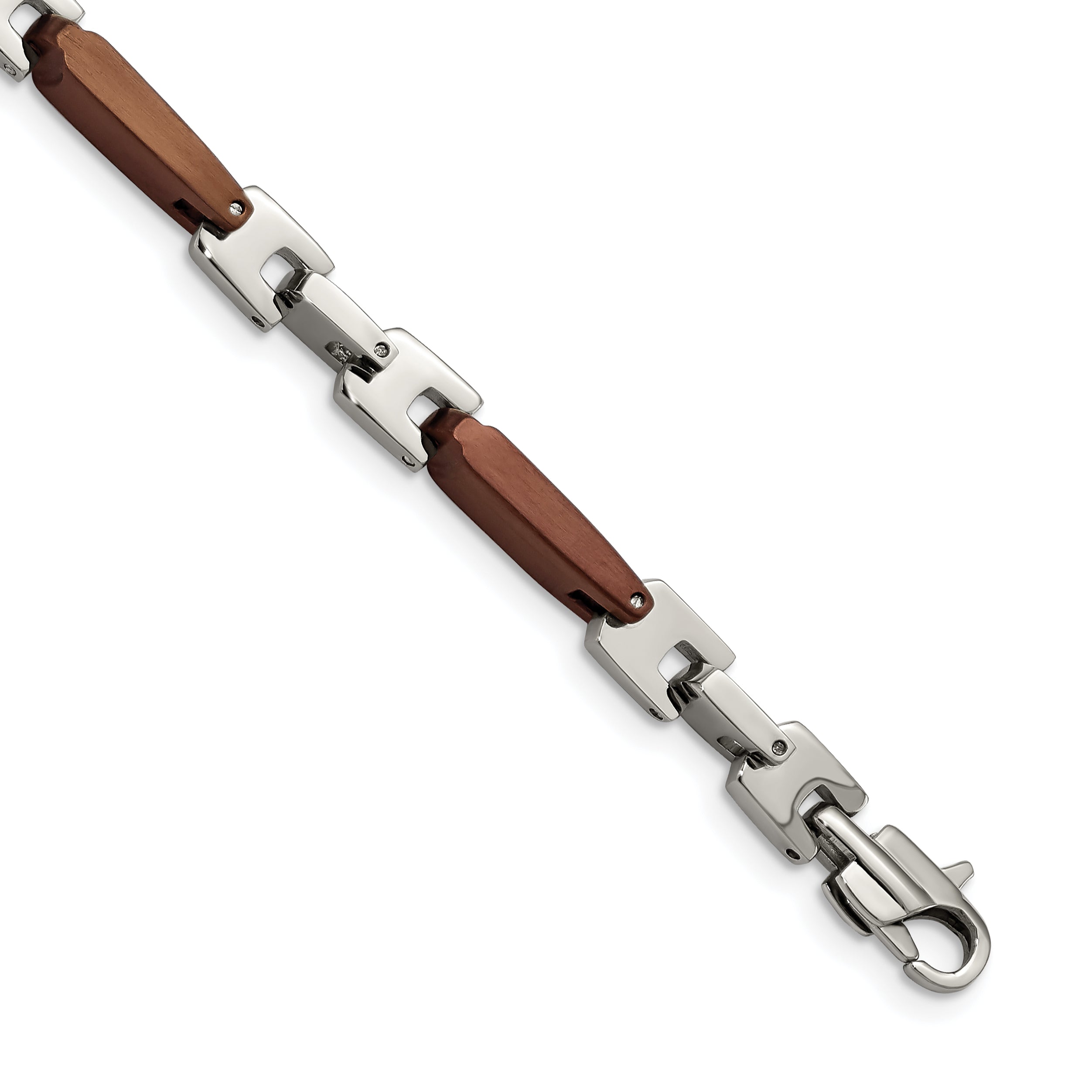 Chisel Stainless Steel Polished Brown IP-plated 8.25 inch Bracelet Main image