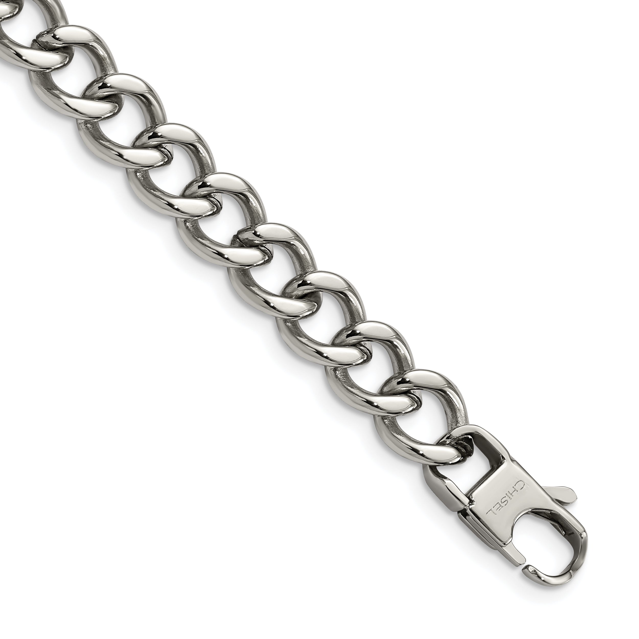 Chisel Stainless Steel Polished 8.5 inch Curb Bracelet Main image