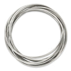 Intertwined 9-Piece Bangle Set in Stainless Steel