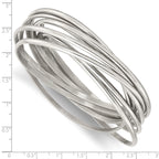 Intertwined 9-Piece Bangle Set in Stainless Steel