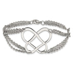 Stainless Steel Polished Fancy Butterfly Bracelet