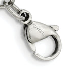 Antiqued Skull Link Bracelet in Stainless Steel