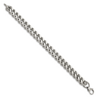 Heavy Wheat Chain Bracelet in Stainless Steel, 10mm