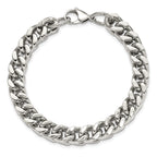 Heavy Wheat Chain Bracelet in Stainless Steel, 10mm