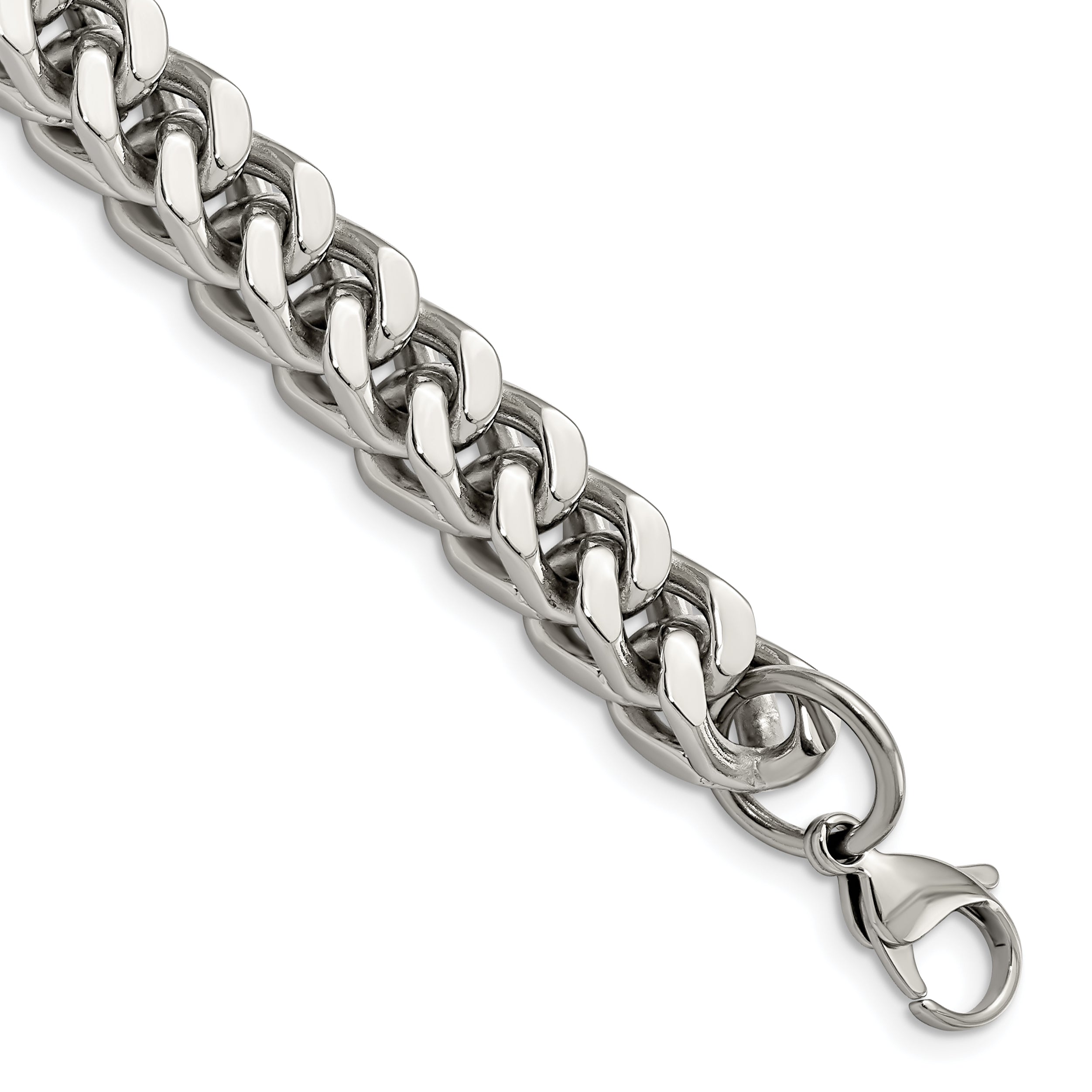Chisel Stainless Steel Polished 9.5 inch Heavy Wheat Bracelet Main image