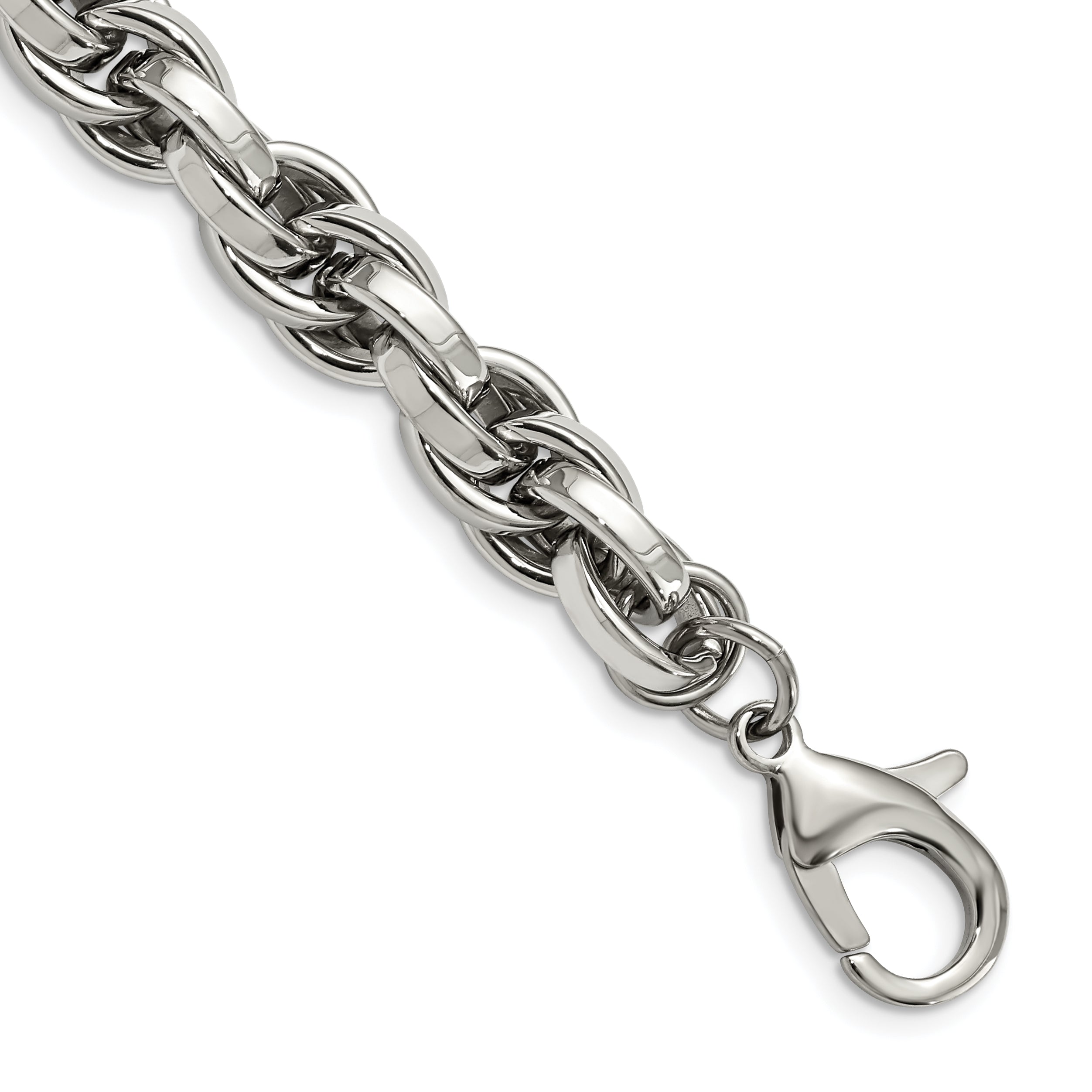 Chisel Stainless Steel Polished 8.5 inch Oval Link Bracelet Main image