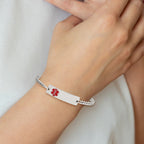 Medical ID Curb Chain Bracelet in Stainless Steel