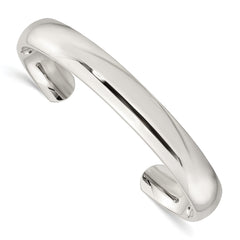 Chisel Stainless Steel Polished 10mm Cuff Bangle