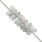 Stainless Steel Oval Dangles w/1.5 ext Bracelet