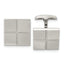 Chisel Stainless Steel Brushed and Polished Square Cufflinks