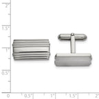 Polished Cufflinks in Stainless Steel