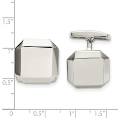 Chisel Stainless Steel Polished Cuff Links