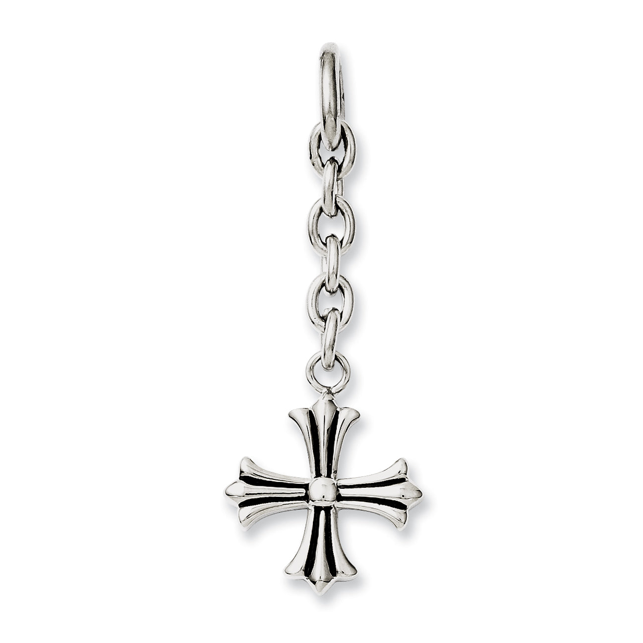 Stainless Steel Cross Interchangeable Charm Pendant Main image