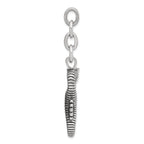 Stainless Steel Antiqued Seahorse Interchangeable Charm Pendant