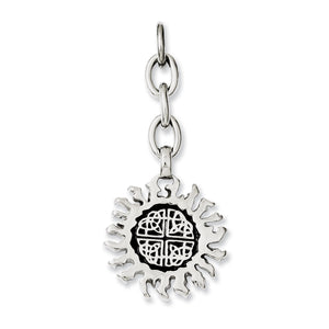 Celtic Sun Interchangeable Charm in Stainless Steel, 57mm - Sophia Jewelers