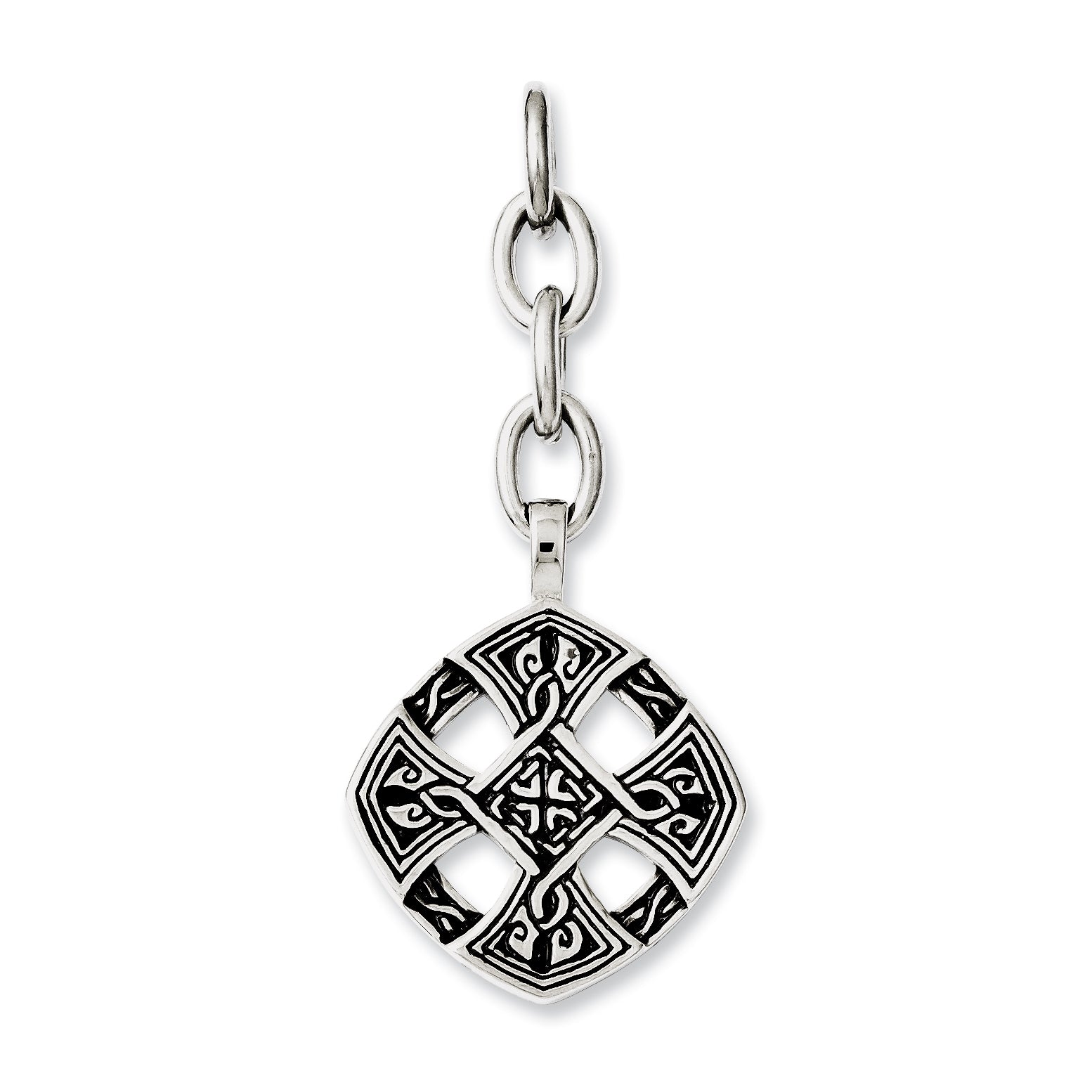 Stainless Steel Celtic Cross Interchangeable Charm Pendant Main image