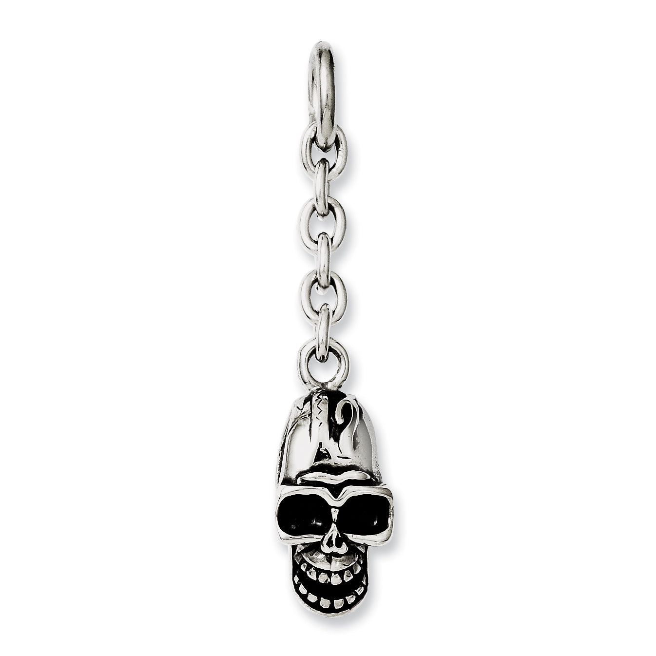 Stainless Steel Skull Interchangeable Charm Pendant Main image