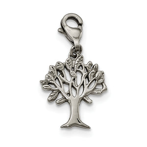 Tree of Life Charm in Stainless Steel - Sophia Jewelers
