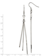 Sophia Jewelers Women's Elegant Stainless Steel Polished Dangle Earrings