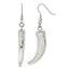 Stainless Steel Polished Claw Shepherd Hook Dangle Earrings