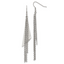 Chisel Stainless Steel Polished Multi Chain Dangle Shepherd Hook Earrings