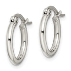 Sophia Jewelers Stainless Steel Polished Hoop Earrings with Gift Pouch