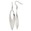 Chisel Stainless Steel Polished Dangle Shepherd Hook Earrings