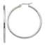 Chisel Stainless Steel Polished 40.5mm Diameter 2mm Hoop Earrings
