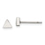 Chisel Stainless Steel Polished Triangle Post Earrings