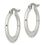 Polished Hoop Earrings in Stainless Steel