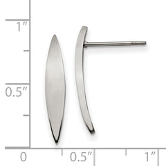 Stainless Steel Polished Post Earrings