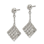 Polished Post Dangle Earrings in Stainless Steel