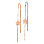Star Threader Earrings in Rose-Tone Stainless Steel