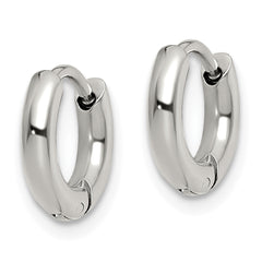 Chisel Stainless Steel Polished 2.5mm Hinged Hoop Earrings