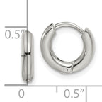 Chisel Stainless Steel Polished 2.5mm Hinged Hoop Earrings