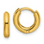 Chisel Stainless Steel Polished Yellow IP-plated 2.5mm Hinged Hoop Earrings
